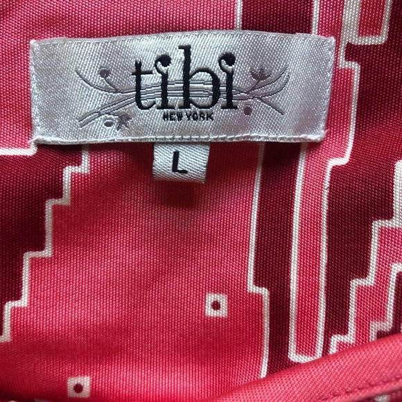 TIBI DRESS, Pink, Retro Print Size L - Picture 4 of 9